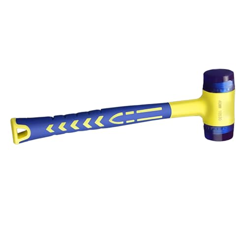 Uqezagpa 安全な電気設備や家庭修理作業のための絶縁ハンマー多機能ダブルヘッドコーティンググリップ